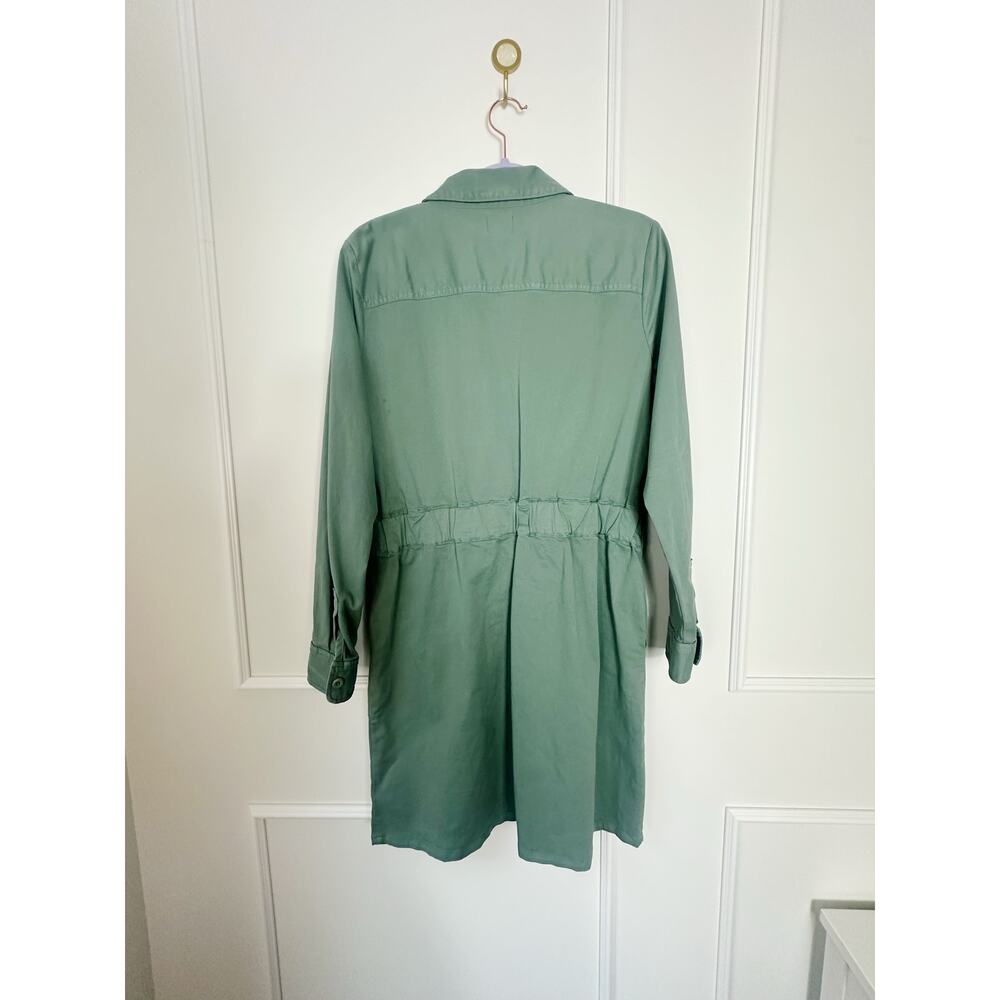 J. Crew Cotton Long Sleeve Zip Up Dress Size 10 - Picture 5 of 13